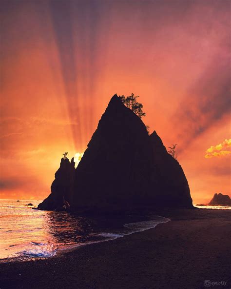 Rock formations at Rialto Beach - Washington Coast - [OC][1080 x 1350 ...