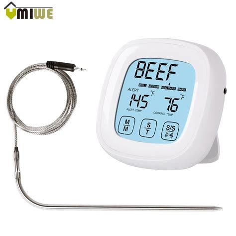 Household Digital Meat Cooking Touchscreen Oven Thermometer Chicken ...