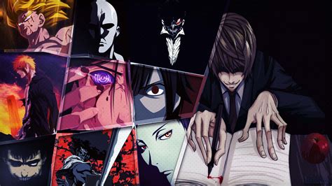 Download Black Anime Characters Aesthetic Pc Wallpaper | Wallpapers.com