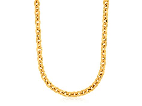 Textured Cable Chain Necklace in 14k Yellow Gold - Richard Cannon Jewelry