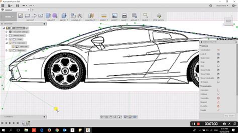 Design a car using Fusion 360 - YouTube