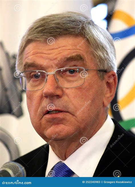 Thomas Bach, President of International Olympic Committee. Editorial ...