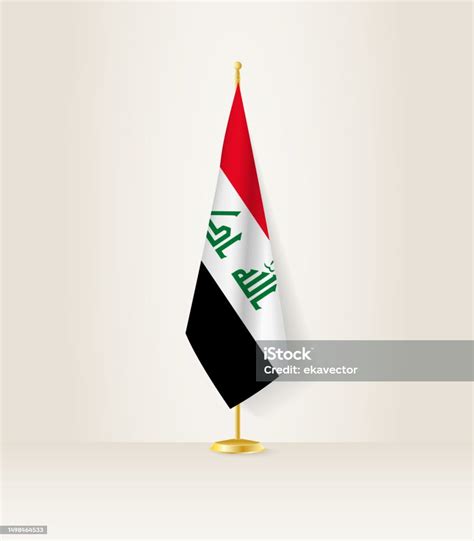 Bendera Irak Di Dudukan Bendera Ilustrasi Stok - Unduh Gambar Sekarang ...