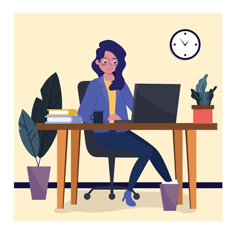 office work background lady sketch cartoon character 22380202 Vector Art at Vecteezy