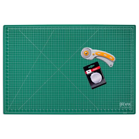 WA Portman Rotary Cutter and 24x36 Inch Self Healing Cutting Mat - 45mm Rotary Fabric Cutter ...