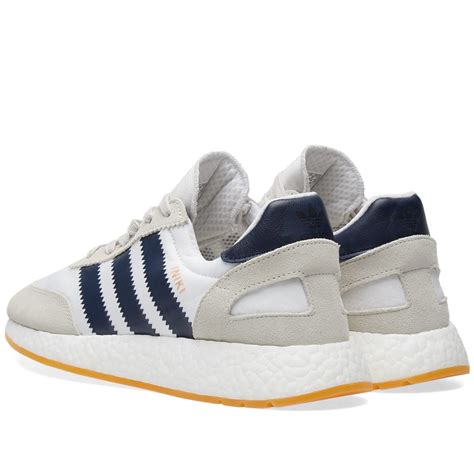 Adidas Iniki Runner White & Collegiate Navy | END.