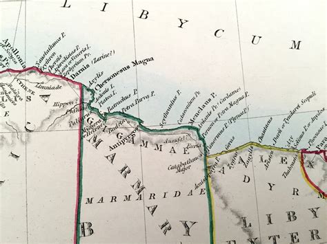 Antique 1856 Ancient Libya & Egypt Map From SDUK Atlas - Etsy