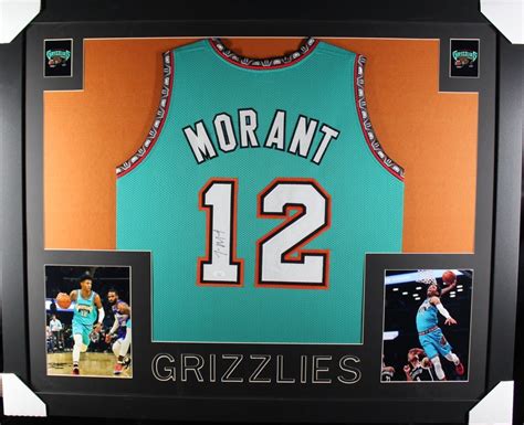 Ja Morant Signed/Autographed Custom Jersey in 35x43 Frame - JSA ...