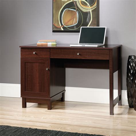 46" Traditional Two-Drawer Desk in Cherry | Mathis Brothers Furniture