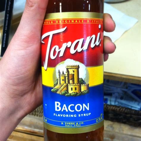 Bacon flavored coffee flavoring ~ This sounds so disgusting, but unique, so had to pin it ...