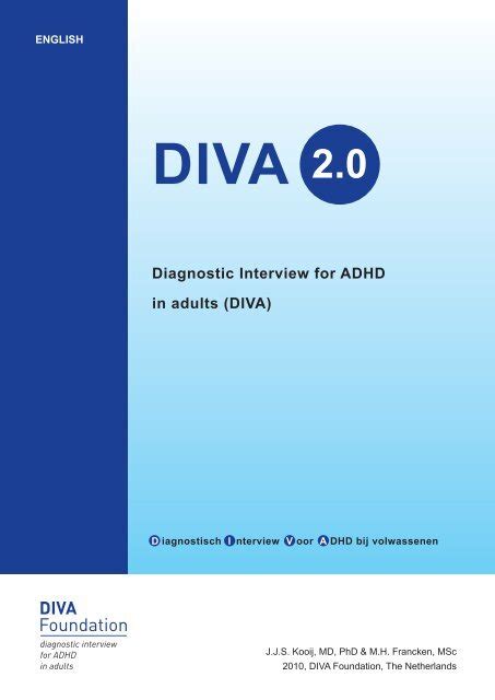 Diagnostic Interview for ADHD in adults (DIVA) - PsyQ