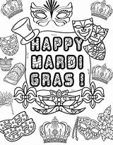 Mardi Gras Coloring Sheets sketch template