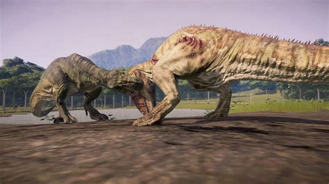 T-Rex vs Giganotosaurus by InuyashaDinosaur101 on DeviantArt