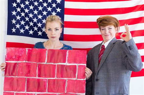 do it yourself divas: DIY Trump and The Wall Halloween Costume