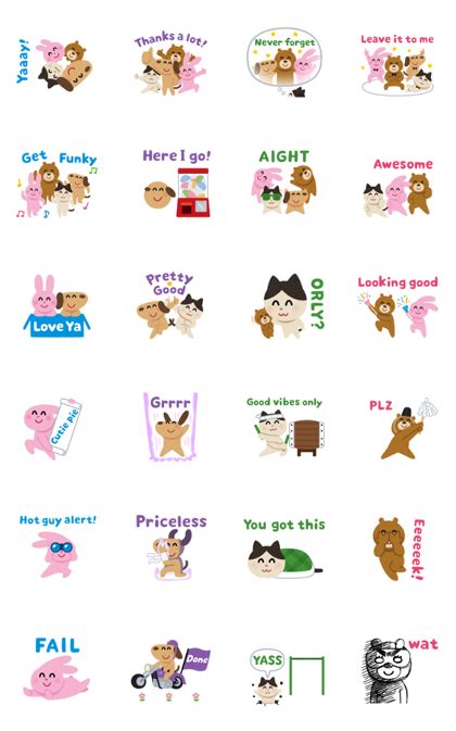 Irasutoya Festival LINE WhatsApp Sticker GIF PNG