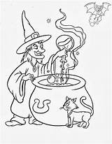 Witch Printable Coloring Pages sketch template