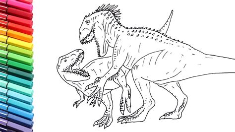 Indominus Rex Vs T Rex Coloring Page Coloring Pages | Images and Photos ...