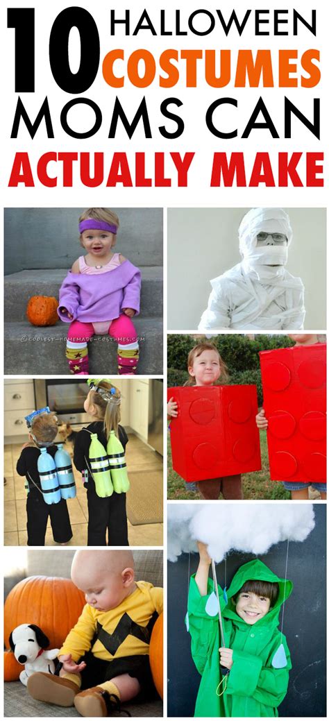 10 Easy DIY Halloween Costumes for Non-Crafty Moms