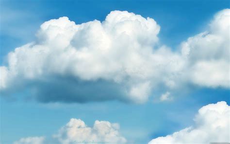 Fluffy White Clouds Mac Wallpaper Download | AllMacWallpaper