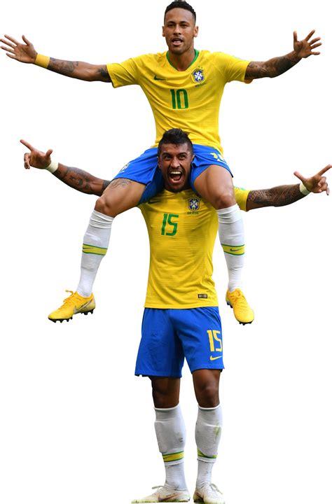 Neymar & Paulinho render (Brazil). View and download football renders ...