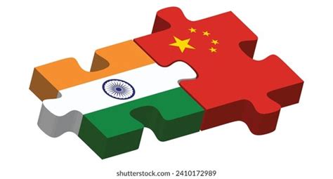 India China Trade War Rivalry Economic Stock Illustration 2401324011 ...