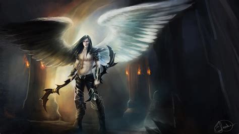 Angel Warrior Wings Fantasy 4k Wallpapers - Wallpaper Cave