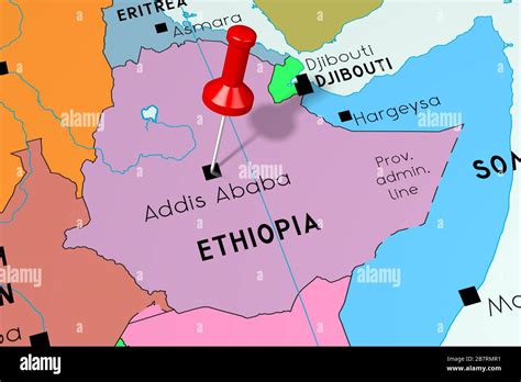 Addis Ababa Ethiopia On World Map