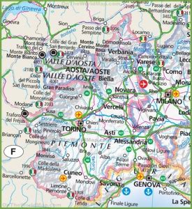 Piedmont Maps | Italy | Maps of Piedmont (Piemonte)