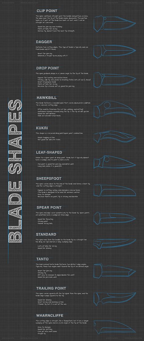 Complete Guide to Knife Blade Shapes | TFE Times