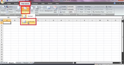 Cara Ngeprint Excel Landscape - Tutorial Microsoft Office