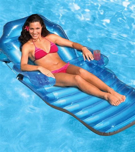 Poolmaster Adjustable Chaise Floating Pool Lounge at SwimOutlet.com