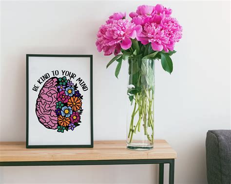 Be Kind to Your Mind Wall Art Kindness Prints Be Kind Decor - Etsy