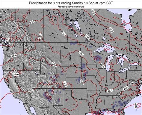 South-Dakota Precipitation for 3 hrs ending Thursday 11 Mar at 12am CST