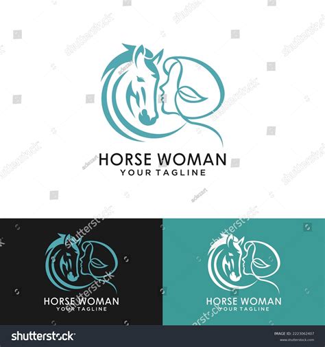 Silhouette Girl Horse Stock Illustration 2223062407 | Shutterstock