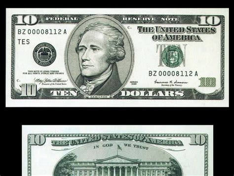 How $10 dollar bill has changed through the years