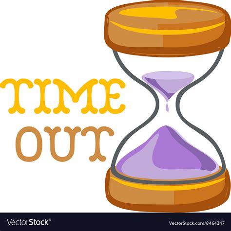 Time out Royalty Free Vector Image - VectorStock