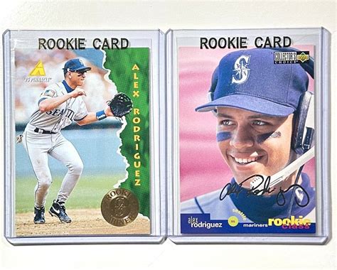 Lot Of 2 Alex Rodriguez Rookie Baseball Cards Auction