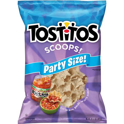 Tostitos Scoops! Tortilla Chips, Party Size, 14.5 oz Bag - Walmart.com - Walmart.com