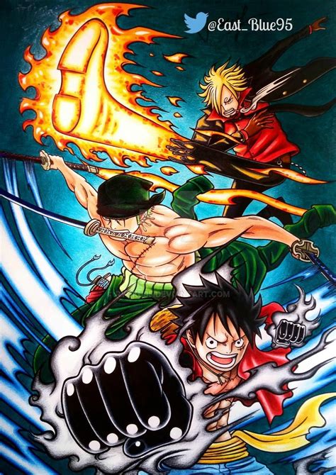 One Piece Monster trio by Ryoku95 on DeviantArt | One piece tattoos ...