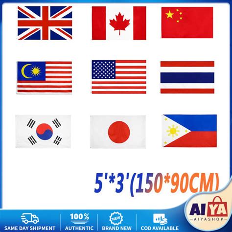 ★Same Day Shipping★ National Flag Philippines/UK/China/Malaysia ...