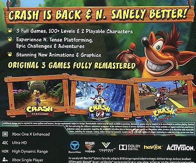 Crash Bandicoot N Sane Trilogy Xbox One