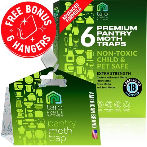 Buy Taro 6-Pack Maximum Strength Pantry Moth Traps, Pantry Moth Killer ...