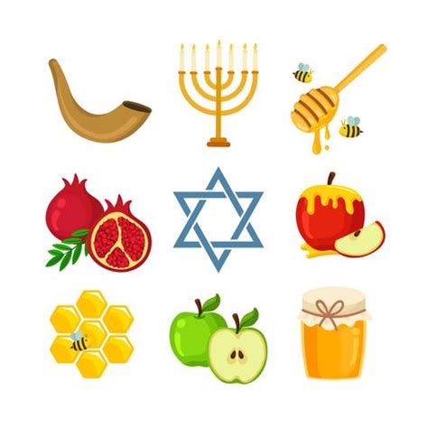 Rosh Hashanah Icons 230222 Vector Art at Vecteezy