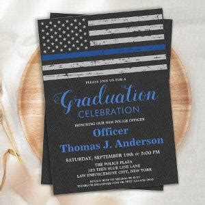 Police Academy Graduation Invitations – Class Of