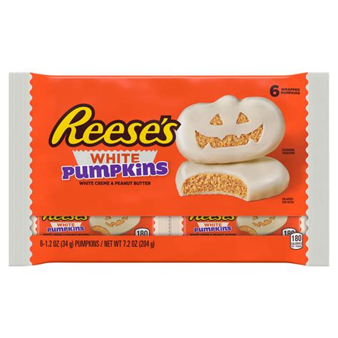 Save on Reese's Pumpkins White Creme & Peanut Butter Cups Halloween - 6 ...