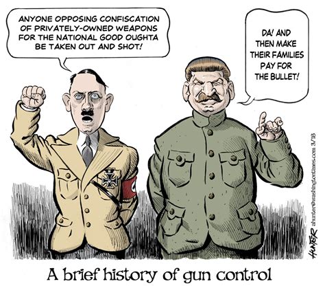 Political Cartoons - Around the World - A brief history of gun control - Washington Times