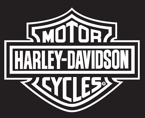 Black and White Harley-Davidson Logo - LogoDix