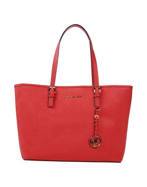 Michael michael kors Handbag in Red | Lyst