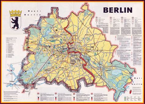 A Detailed Map Of Berlin Germany Map With Scale