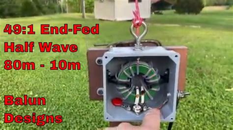 Balun Designs 49:1 End-Fed Half Wave Install - YouTube